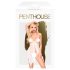 Penthouse Sweet Beast - cvjetni babydoll set (bijeli) - L/XL