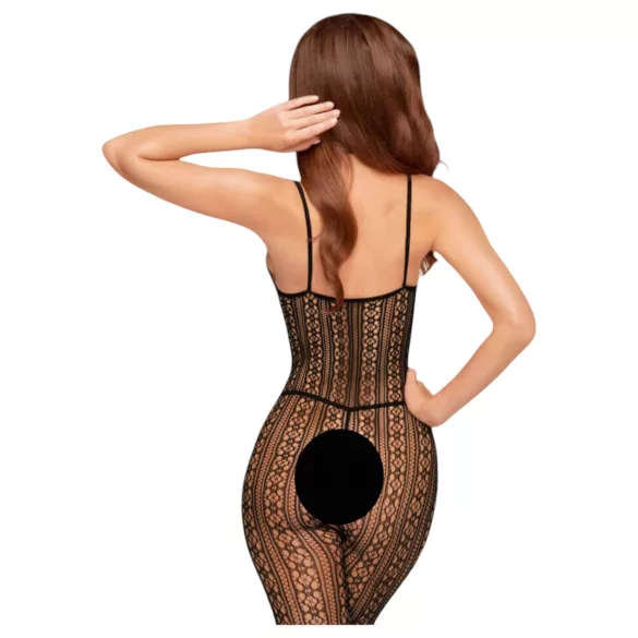 Penthouse - mrežasti otvoreni bodystocking - crna - XL
