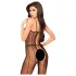 Penthouse Drop-Dead - mrežasti bodystocking s otvorima - crna - XL