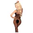 Penthouse - mrežasti otvoreni bodystocking - crna - XL
