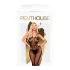 Penthouse - mrežasti otvoreni bodystocking - crna - XL