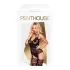 Penthouse Hottie - seksi set s čipkom i naramenicama - crni neć - XL