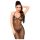 Penthouse Love on Fire - duga, sjajna, prozirna haljina s tangama (crna) - L/XL