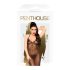 Penthouse Love on Fire - duga, sjajna, prozirna haljina s tangama (crna) - L/XL