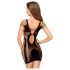 Penthouse Juicy Poison - crna mini haljina na naramenice