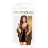 Penthouse Juicy Poison - crna mini haljina na naramenice