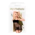 Penthouse Ecstasy Queen - mrežasta haljina s prugama - crna - XL