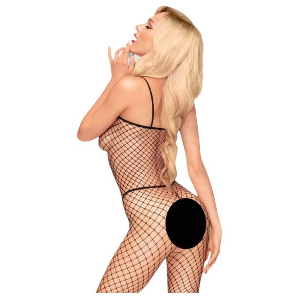 Penthouse - mrežasti otvoreni bodystocking - crna