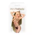 Penthouse - mrežasti otvoreni bodystocking - crna - XL