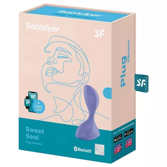Satisfyer Sweet Seal - aplikacijom upravljani analni vibrator (ljubičast)