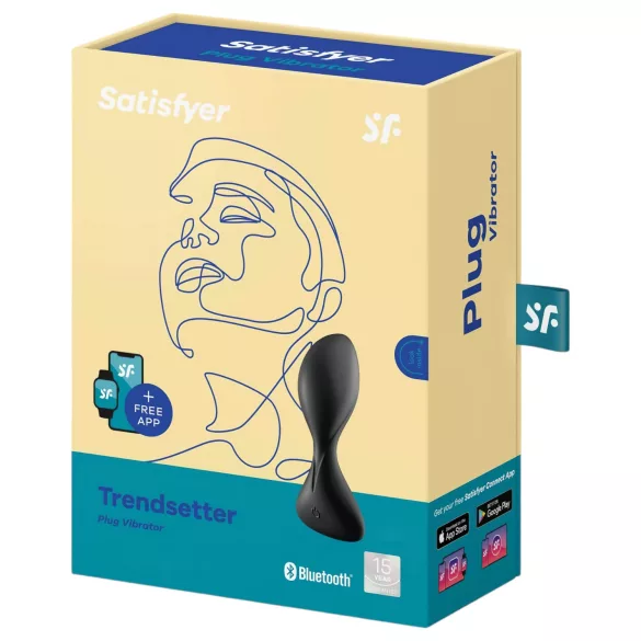 Satisfyer Trendsetter - Aplikacijom upravljani analni vibrator (crni)