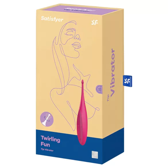 Satisfyer Twirling Fun - vibrator za klitoris - akumulatorski, vodootporan, rozi