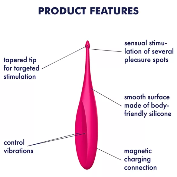 Satisfyer Twirling Fun - vibrator za klitoris - akumulatorski, vodootporan, rozi