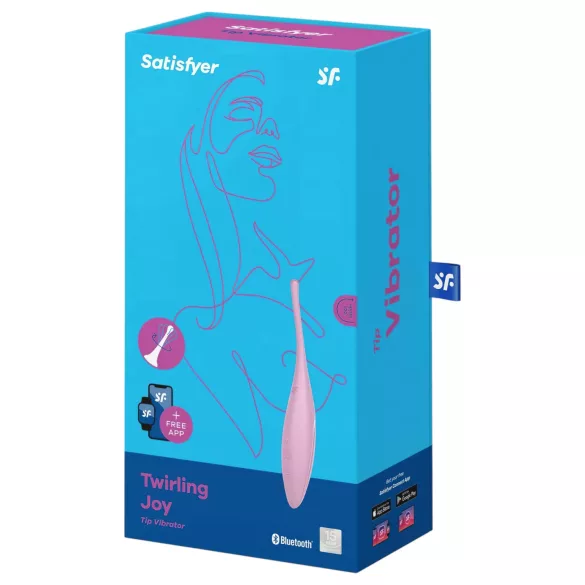 Satisfyer Twirling Joy - Aplikacijom upravljani vibrator za klitoris (rozi)