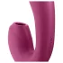 Satisfyer Sunray - vibrator 2u1 s pulsirajućim zrakom - akumulatorski - crveni