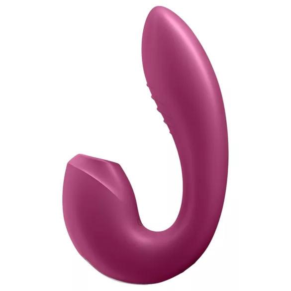 Satisfyer Sunray - vibrator 2u1 s pulsirajućim zrakom - akumulatorski - crveni