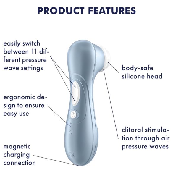 Satisfyer Pro 2 Gen2 - stimulator klitorisa na zrak - punjivi - plavi