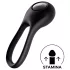 Satisfyer Majestic Duo - vibrirajući penis prsten - vodootporan, crni, punjivi