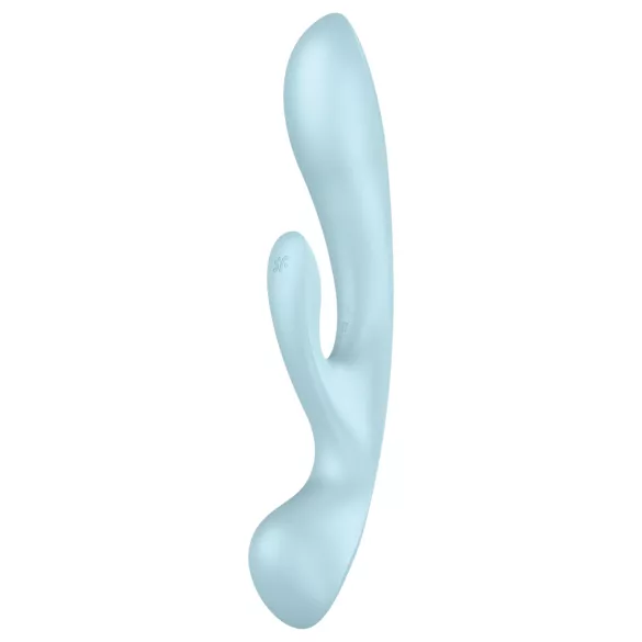 Satisfyer Triple Oh - vibrator s klitoralnim nastavkom - punjivi - plavi