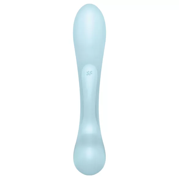 Satisfyer Triple Oh - vibrator s klitoralnim nastavkom - punjivi - plavi