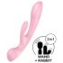 Satisfyer Triple Oh - bežični vibrator s klitorisnim nastavkom (ružičasti)