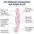 Satisfyer Triple Oh - bežični vibrator s klitorisnim nastavkom (ružičasti)