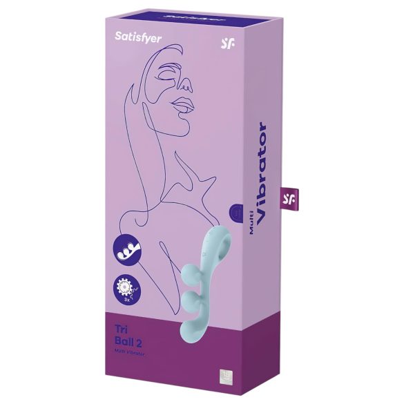 Satisfyer Tri Ball 2 - multifunkcionalni vibrator - menta