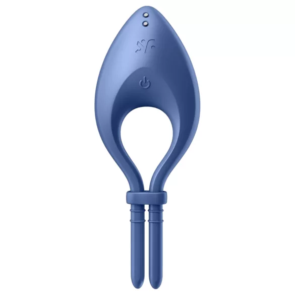 Satisfyer Bullseye - vibracijski prsten za penis s upravljanjem putem aplikacije, za muškarce (plavi)