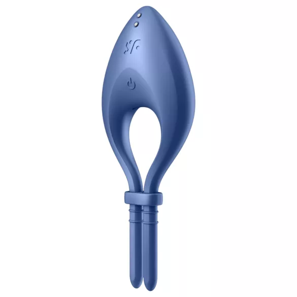 Satisfyer Bullseye - vibracijski prsten za penis s upravljanjem putem aplikacije, za muškarce (plavi)
