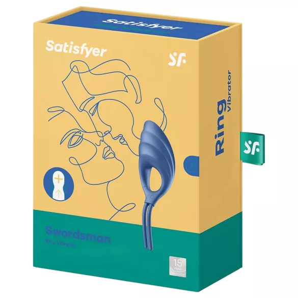 Satisfyer Swordsman - vibrirajući prsten za penis - punjivi - plavi