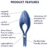 Satisfyer Duelist - vibro prsten za penis na punjenje - plavi