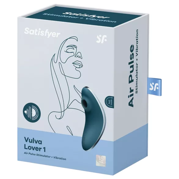 Satisfyer Vulva Lover 1 - klitoralni vibrator s valovima zraka - plavi