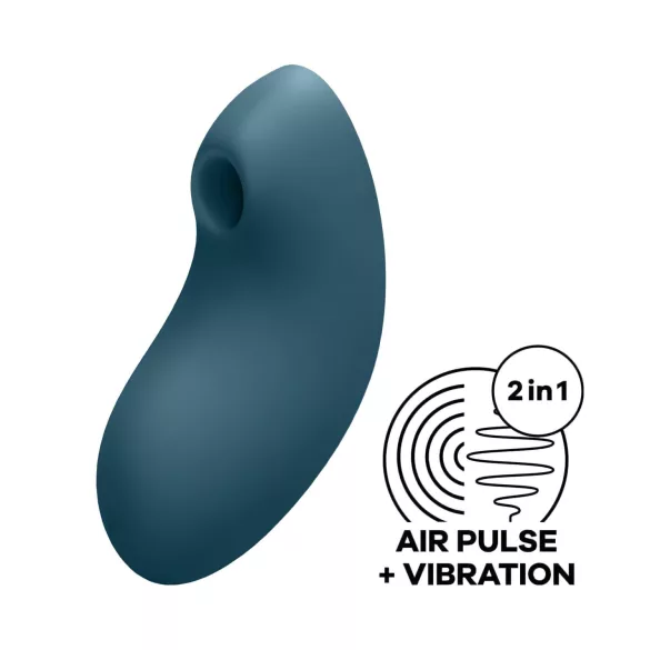 Satisfyer Vulva Lover 2 - zračni vibrator za klitoris na punjenje - plavi