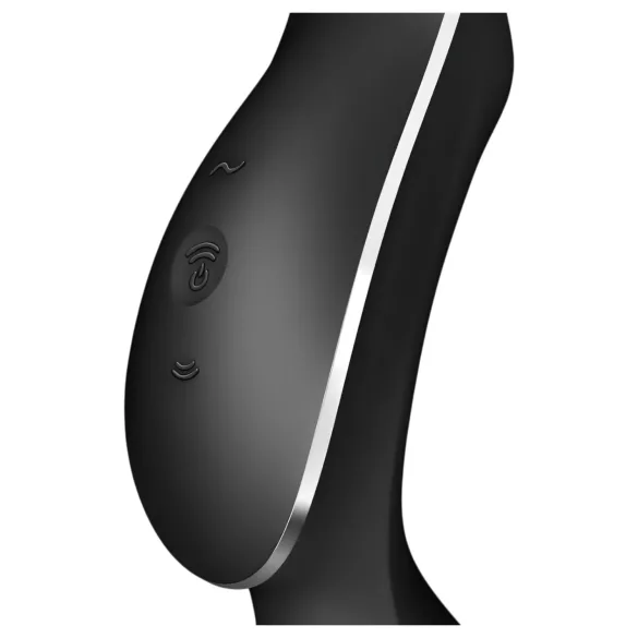 Satisfyer Curvy Trinity 2 - vibrator s valovima zraka i klitoralni - crni