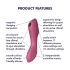 Satisfyer Curvy Trinity 3 - vibrator za klitoris i G-točku s pulsirajućim zrakom