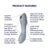 Satisfyer Curvy Trinity 3 - vibrator s pulsirajućim zrakom i vibracijom 2u1