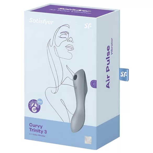 Satisfyer Curvy Trinity 3 - vibrator s pulsirajućim zrakom i vibracijom 2u1
