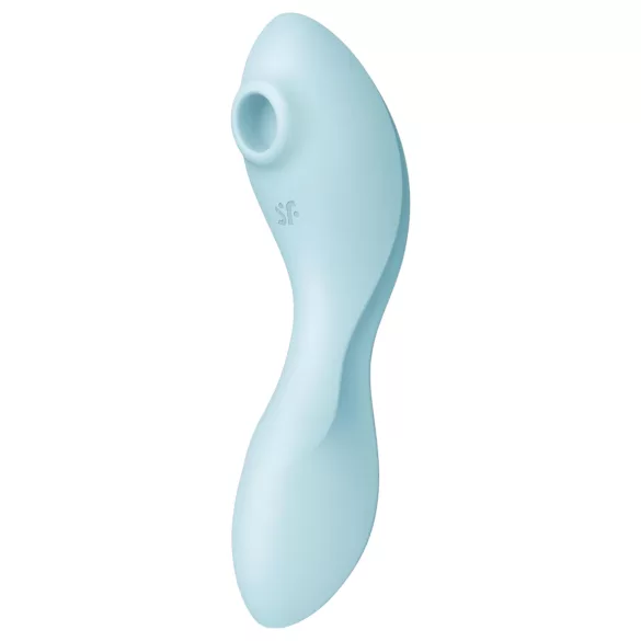 Satisfyer Curvy Trinity 5+ - Aplikacijom upravljani 2u1 vibrator (plavi)
