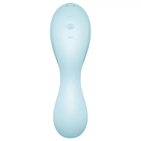 Satisfyer Curvy Trinity 5+ - Aplikacijom upravljani 2u1 vibrator (plavi)