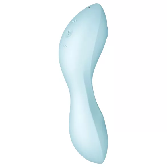 Satisfyer Curvy Trinity 5+ - Aplikacijom upravljani 2u1 vibrator (plavi)