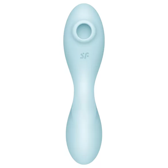 Satisfyer Curvy Trinity 5+ - Aplikacijom upravljani 2u1 vibrator (plavi)
