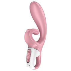   Satisfyer Hug Me - vibrator s drškom za klitoris - pametan - silikon - rozi