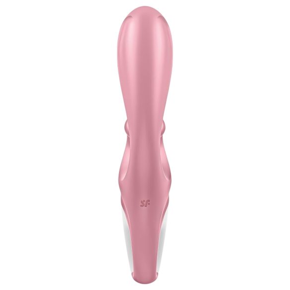 Satisfyer Hug Me - vibrator s drškom za klitoris - pametan - silikon - rozi