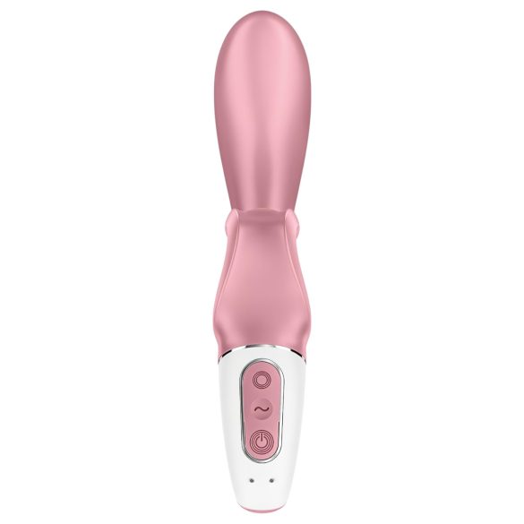 Satisfyer Hug Me - vibrator s drškom za klitoris - pametan - silikon - rozi