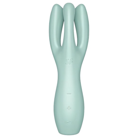 Satisfyer Threesome 3 - punjivi klitoralni vibrator (menta)