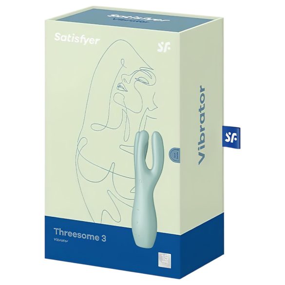 Satisfyer Threesome 3 - punjivi klitoralni vibrator (menta)