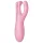 Satisfyer Threesome 4 - vibrator za klitoris s upravljanjem putem aplikacije (rozi)
