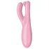 Satisfyer Threesome 4 - vibrator za klitoris s upravljanjem putem aplikacije (rozi)