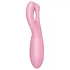 Satisfyer Threesome 4 - vibrator za klitoris s upravljanjem putem aplikacije (rozi)