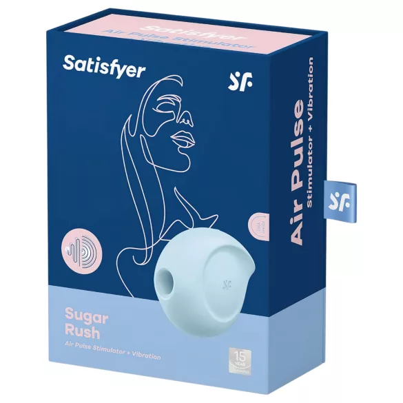Satisfyer Sugar Rush - vibracija za klitoris sa zračnim valovima - plava